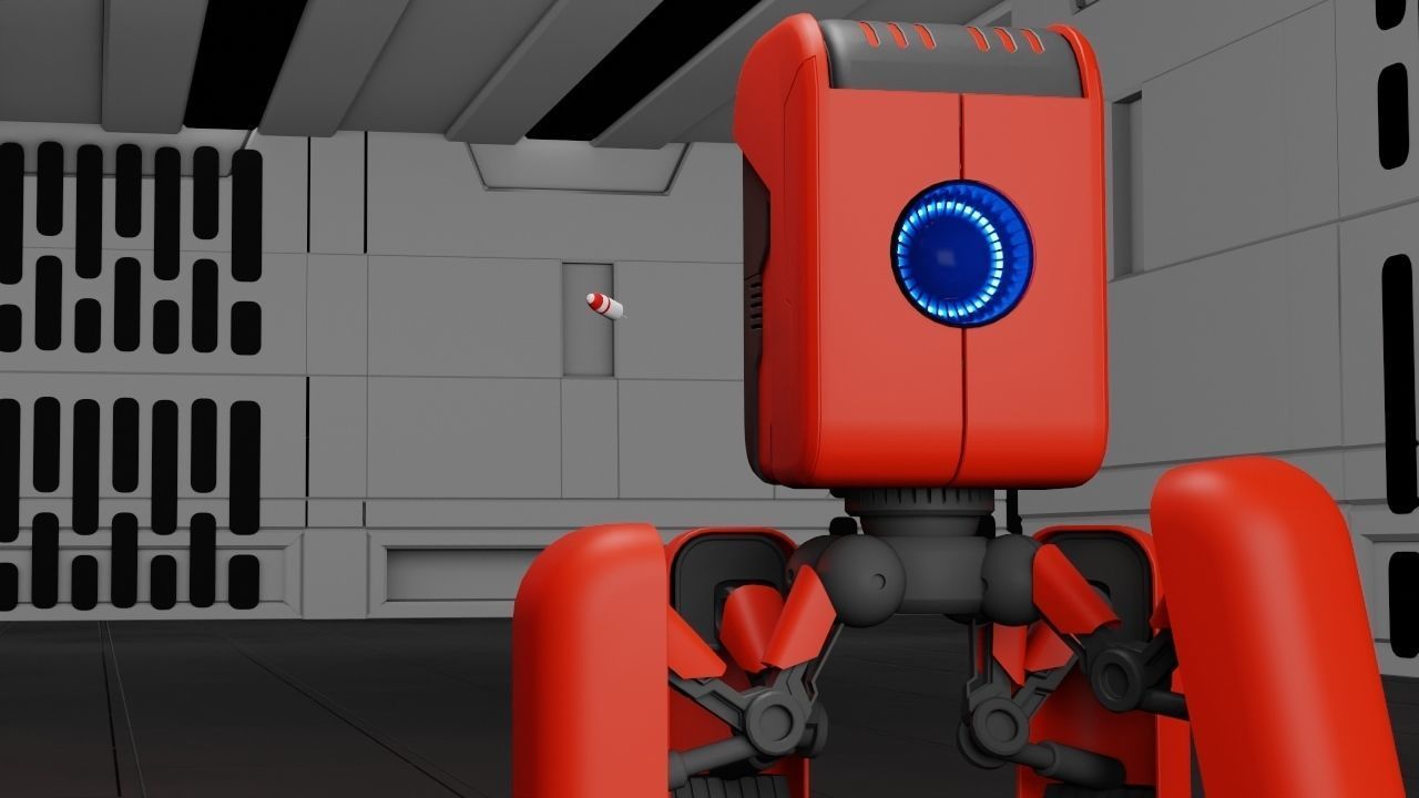 COMBAT ROBOT  Blender fbx free files Free low-poly 3D model_3