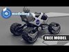 COMBAT ROBOT  Blender fbx free files Free low-poly 3D model_1