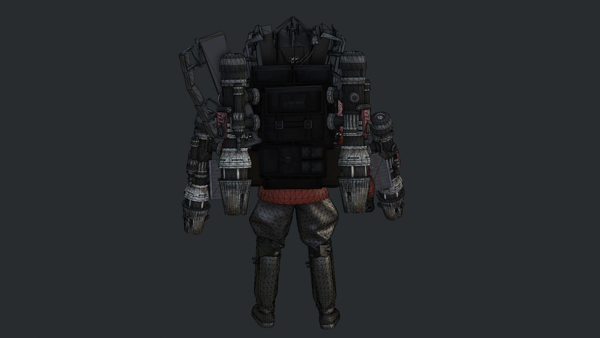 Skibidi toilet Dj men 3D model_9