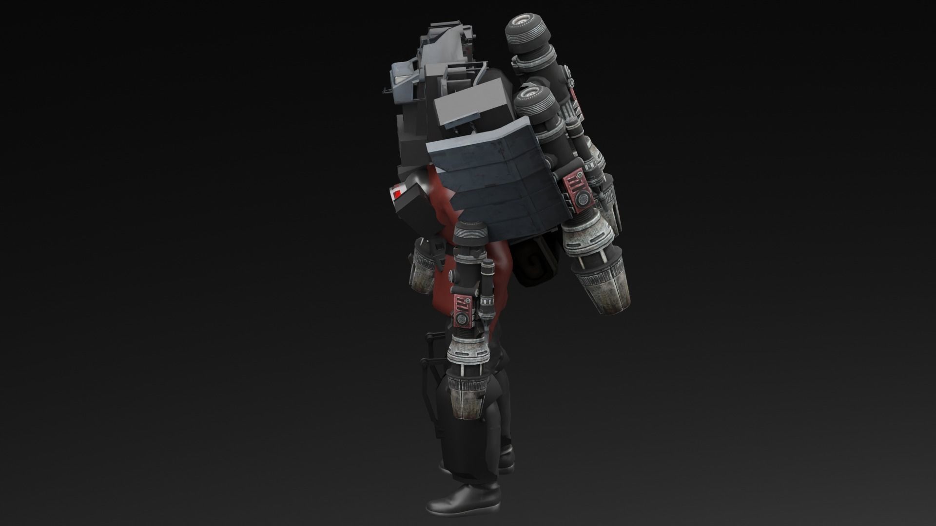 Skibidi toilet Dj men 3D model_4