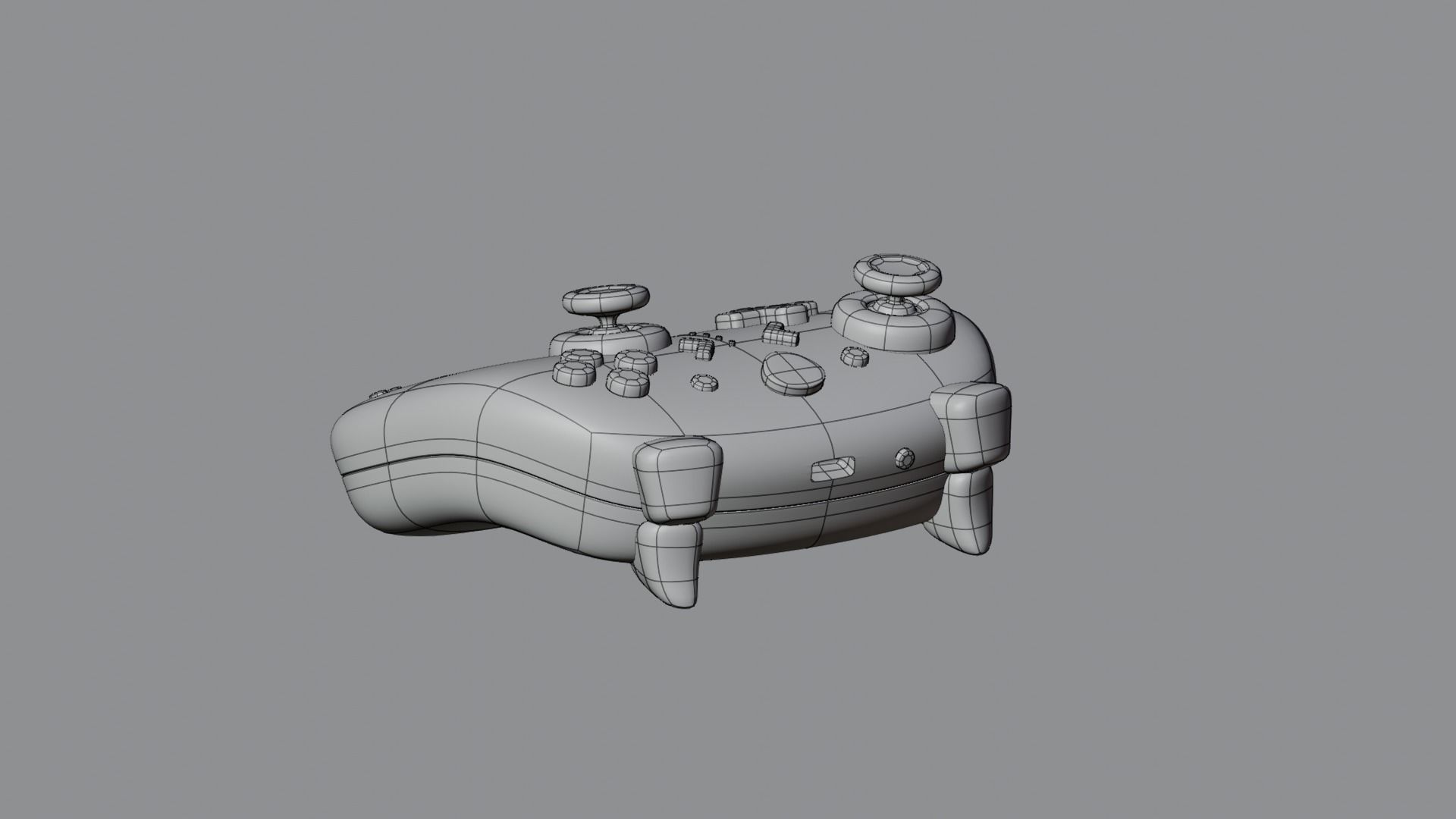 Isometric Stylized Cartoon Wireless Remote Controller Gamepad Low-poly 3D model_19