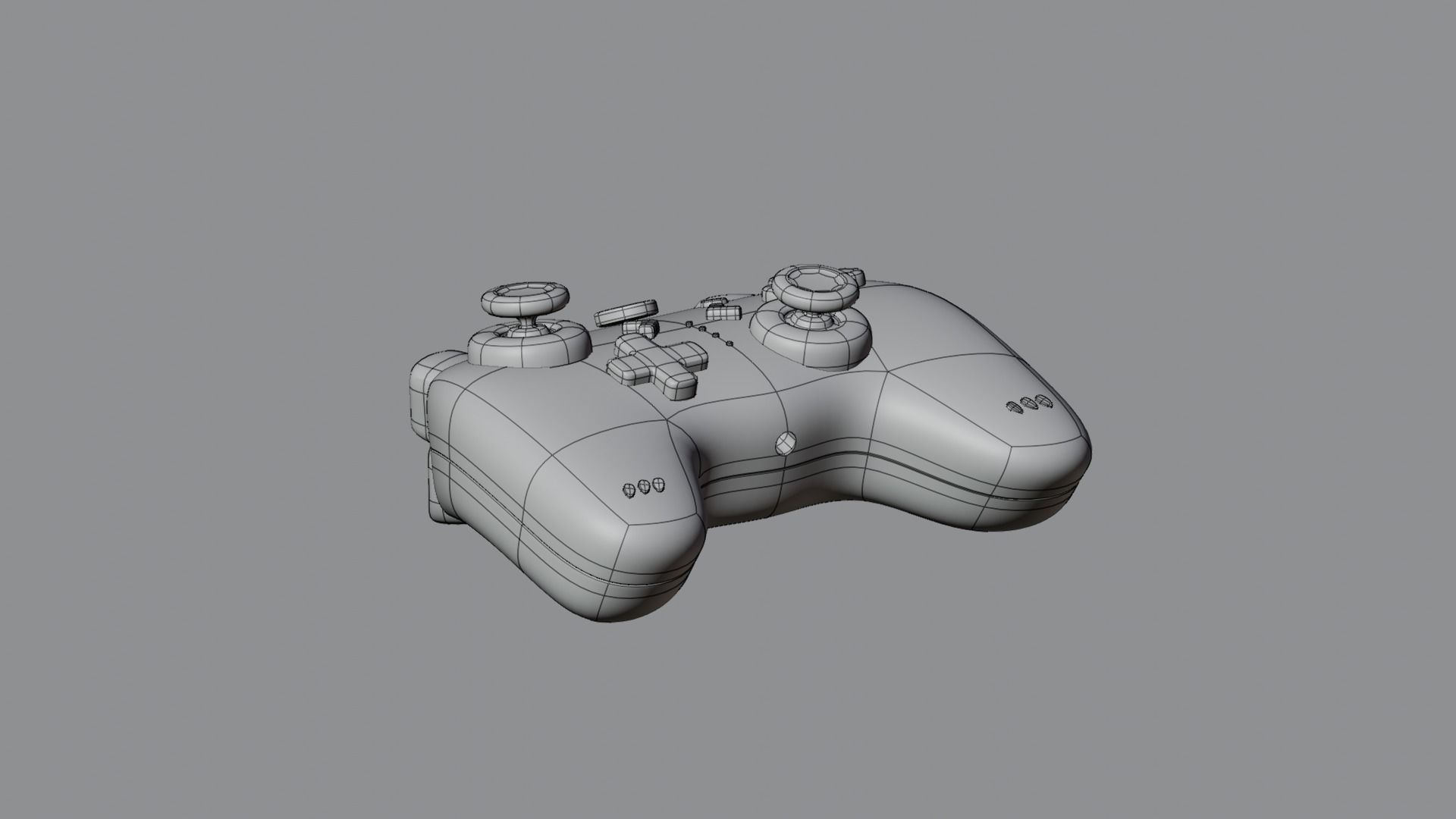Isometric Stylized Cartoon Wireless Remote Controller Gamepad Low-poly 3D model_21