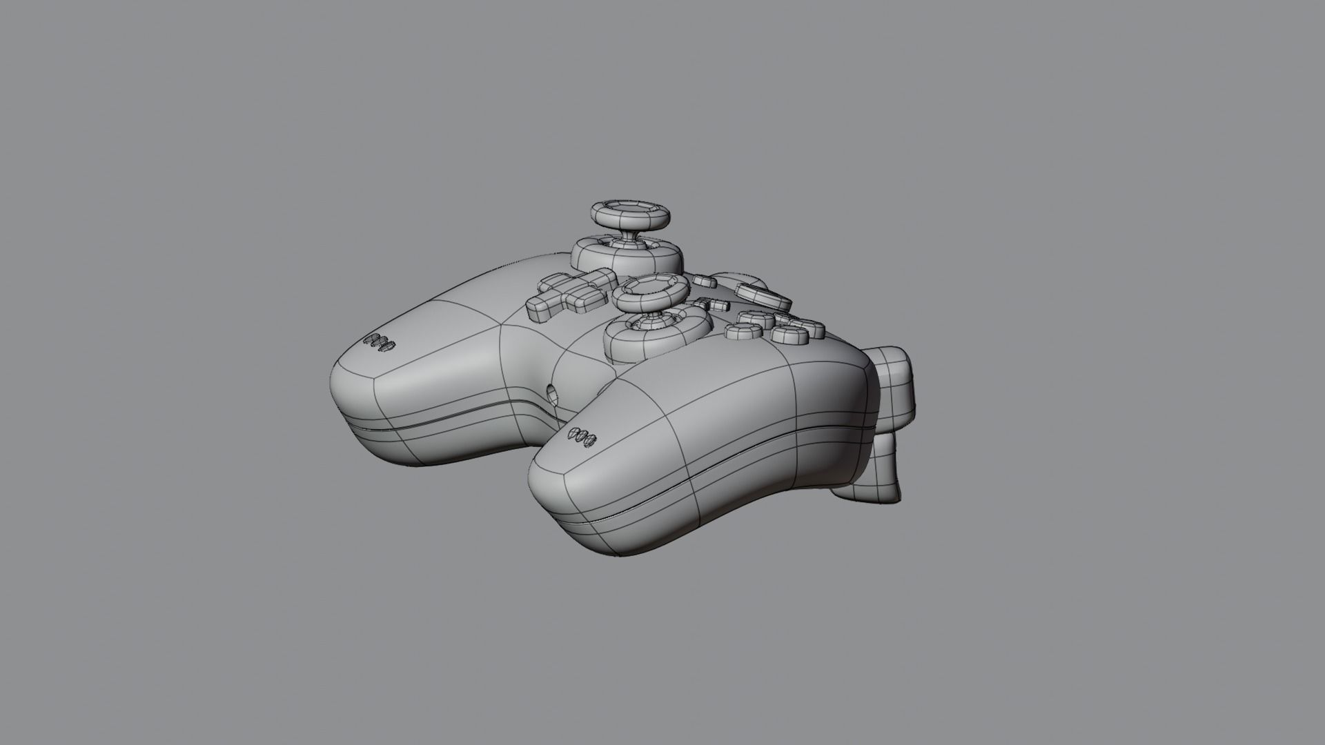 Isometric Stylized Cartoon Wireless Remote Controller Gamepad Low-poly 3D model_22