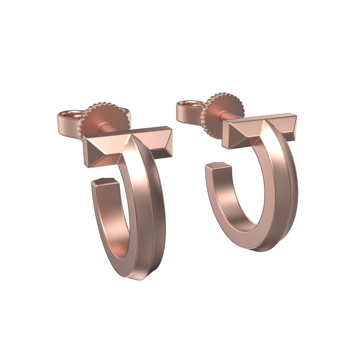 Tiffany earrings t1 3D print model_1