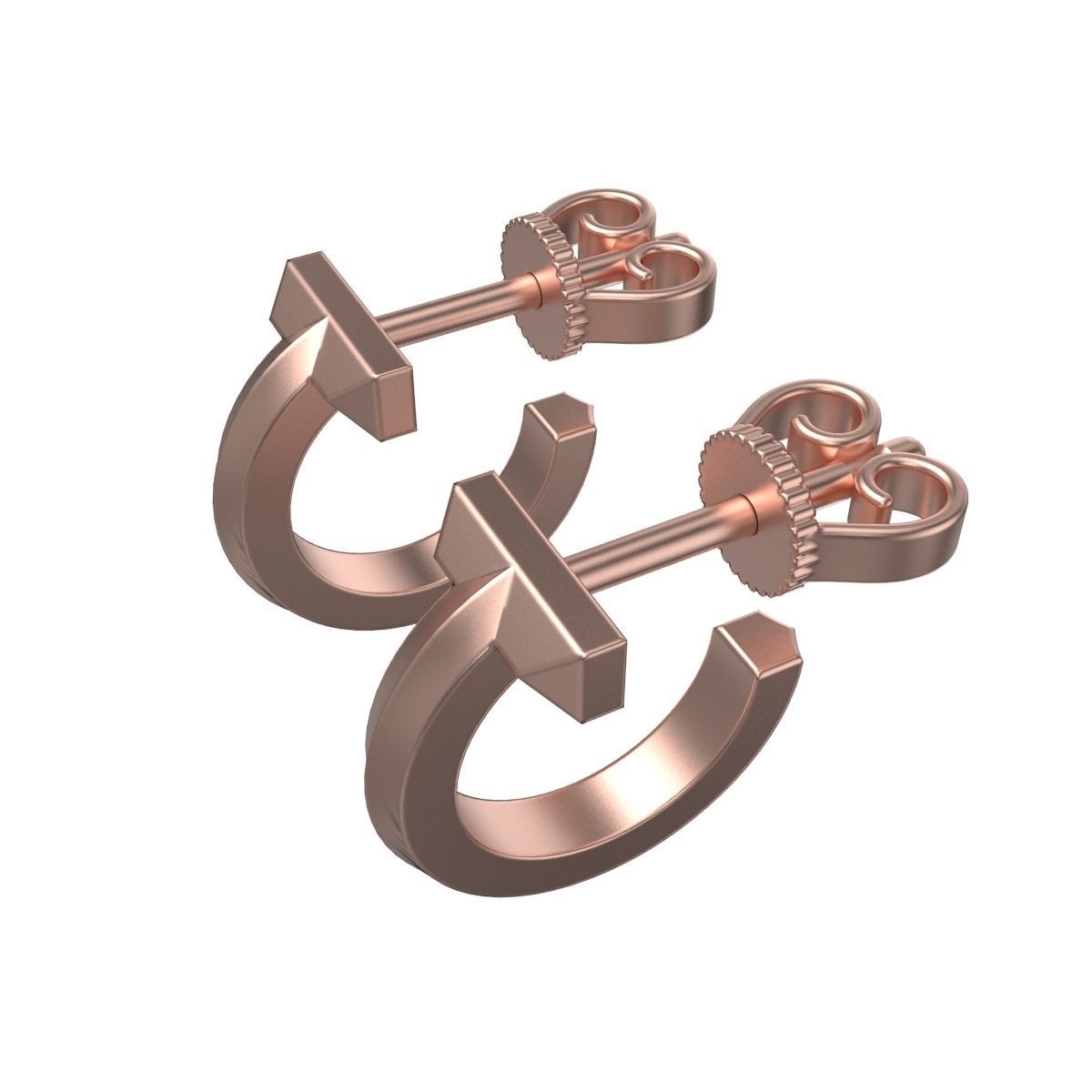 Tiffany earrings t1 3D print model_3