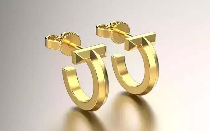 Tiffany earrings t1 3D print model
