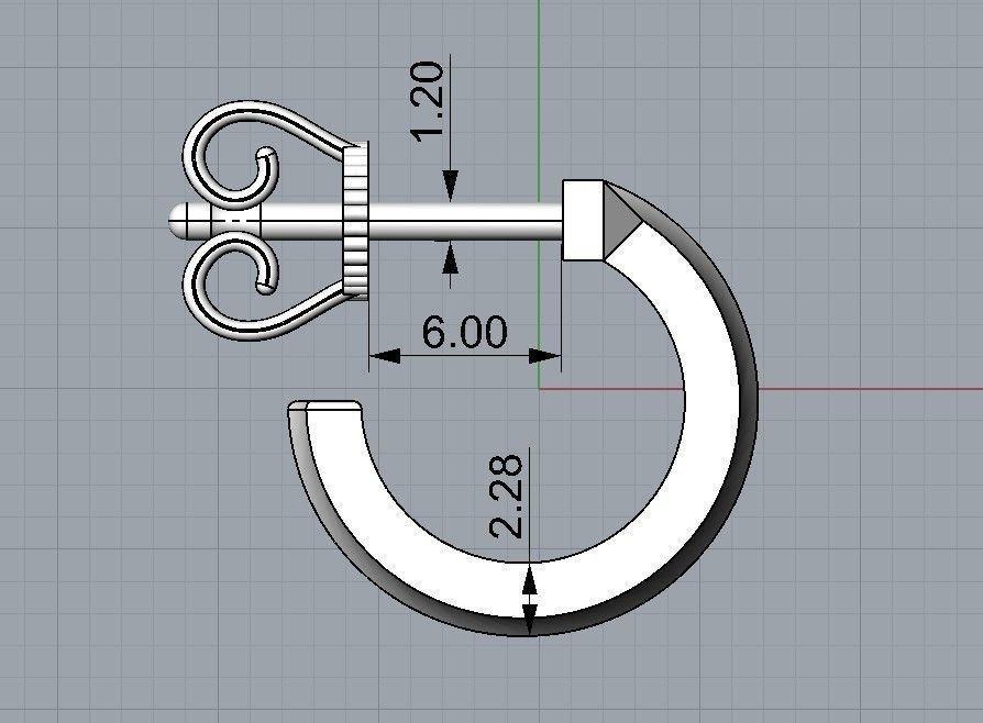 Tiffany earrings t1 3D print model_9