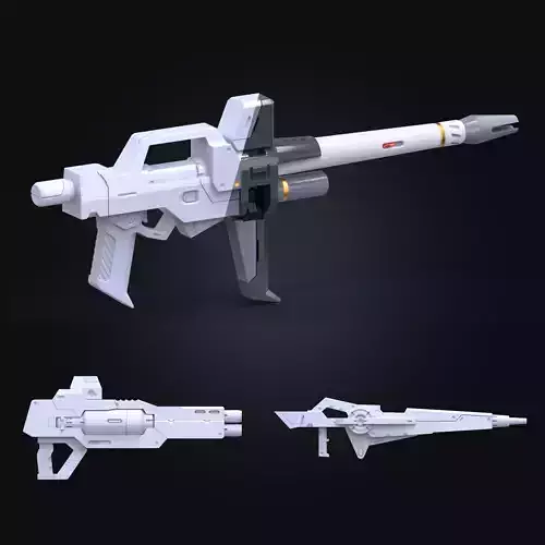 Gundam Mechine Gun Modified 3D Printing Model set01