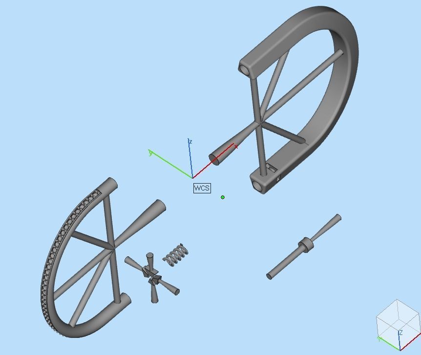 Tiffany lock bracelet  3D print model_14