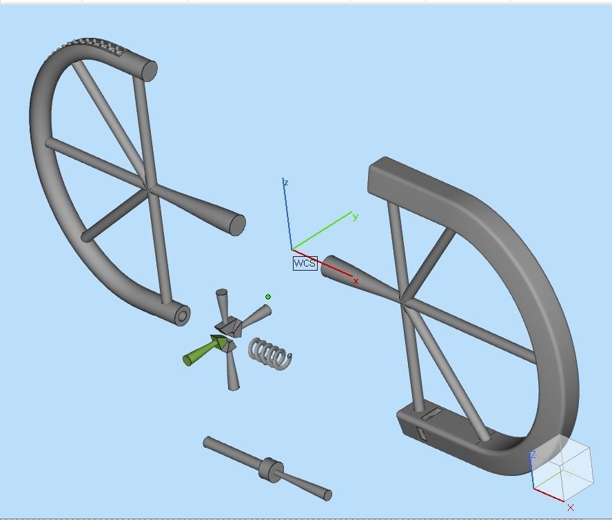 Tiffany lock bracelet  3D print model_11