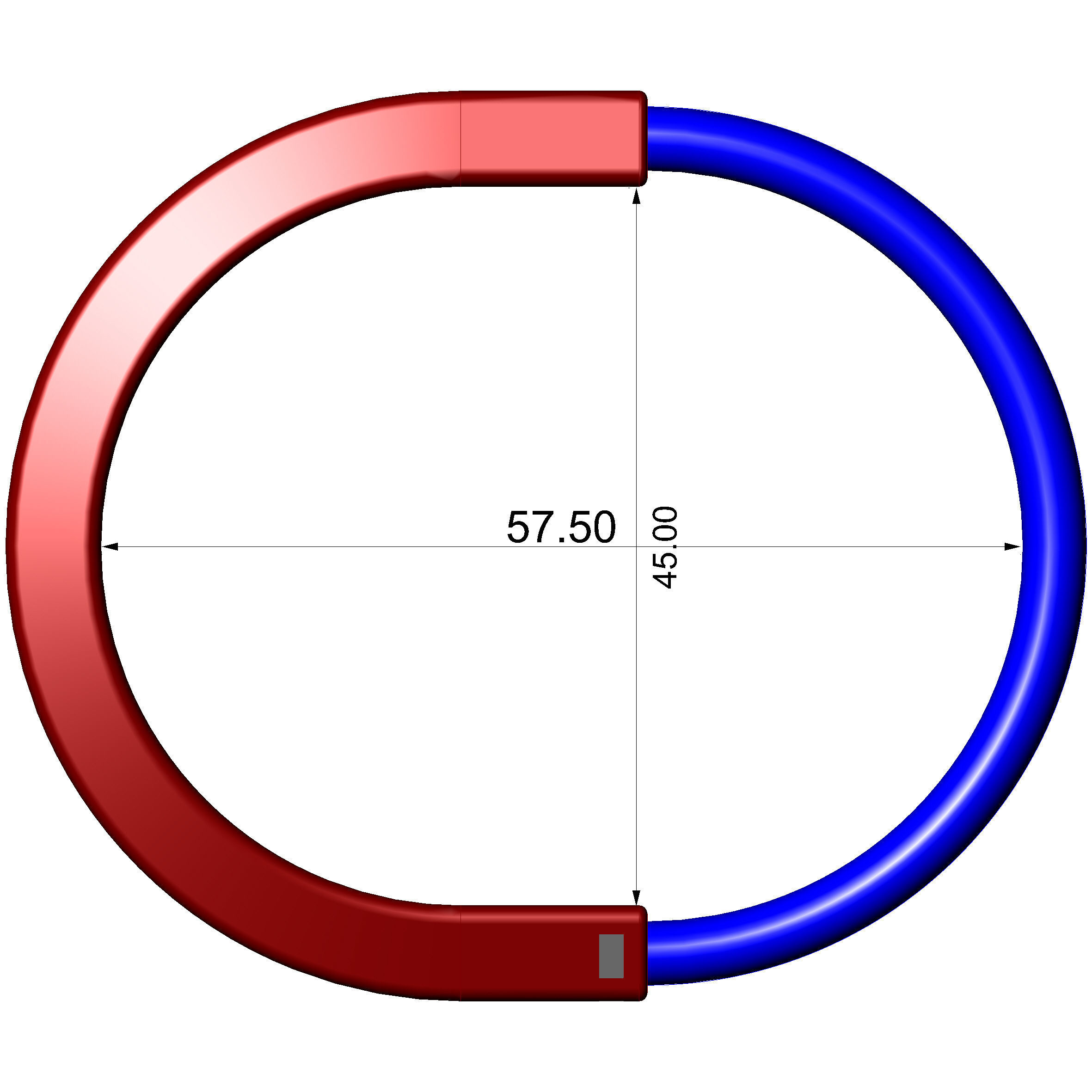 Tiffany lock bracelet 3D print model_8