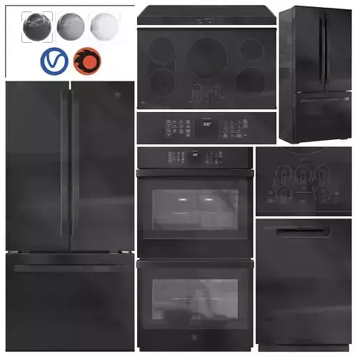 GE Appliance Collection Set 02 3D model