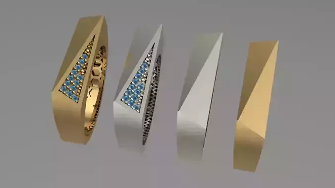 Ring with sharp edges