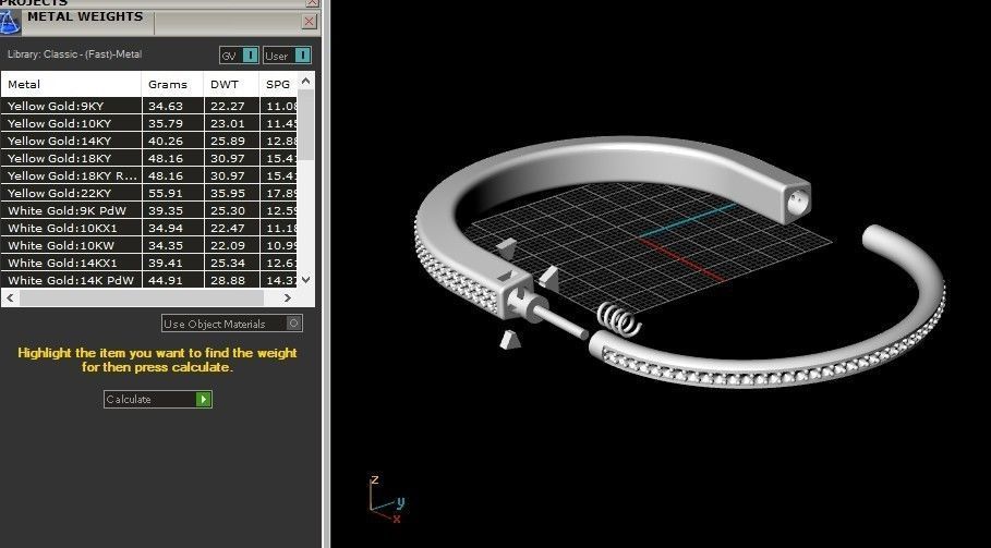 Tiffany lock bracelet 3D print model_13