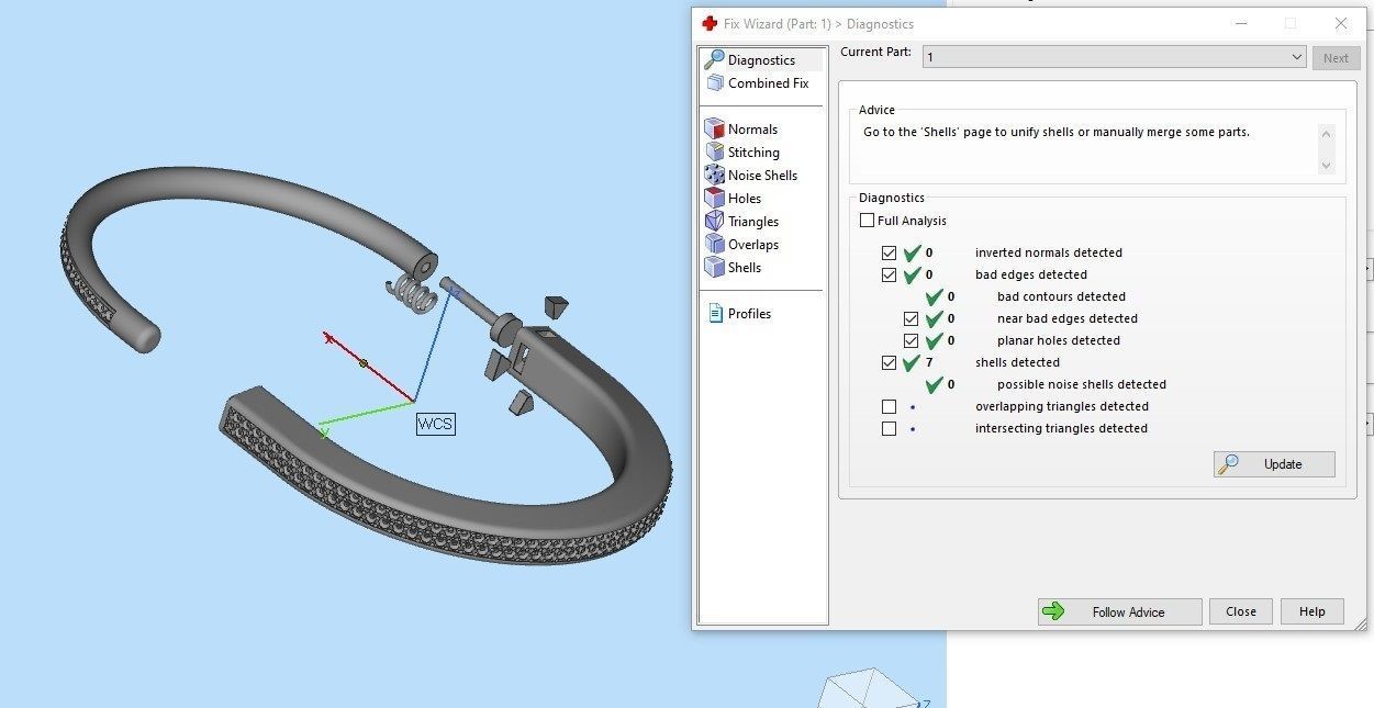 Tiffany lock bracelet 3D print model_12