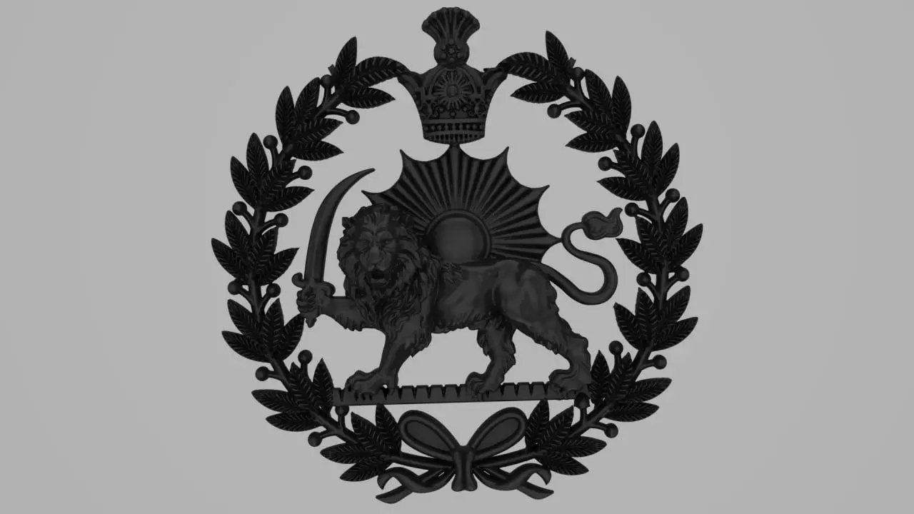 Pahlavi dynasty - shir va khorshid 3D print model