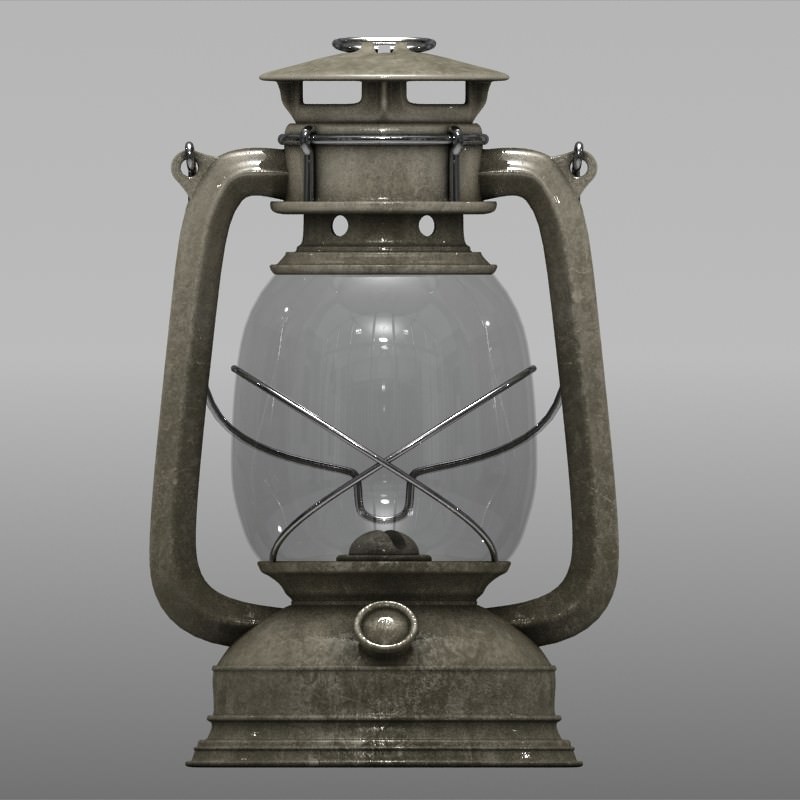 3D Models Oil Lantern 3D model_4