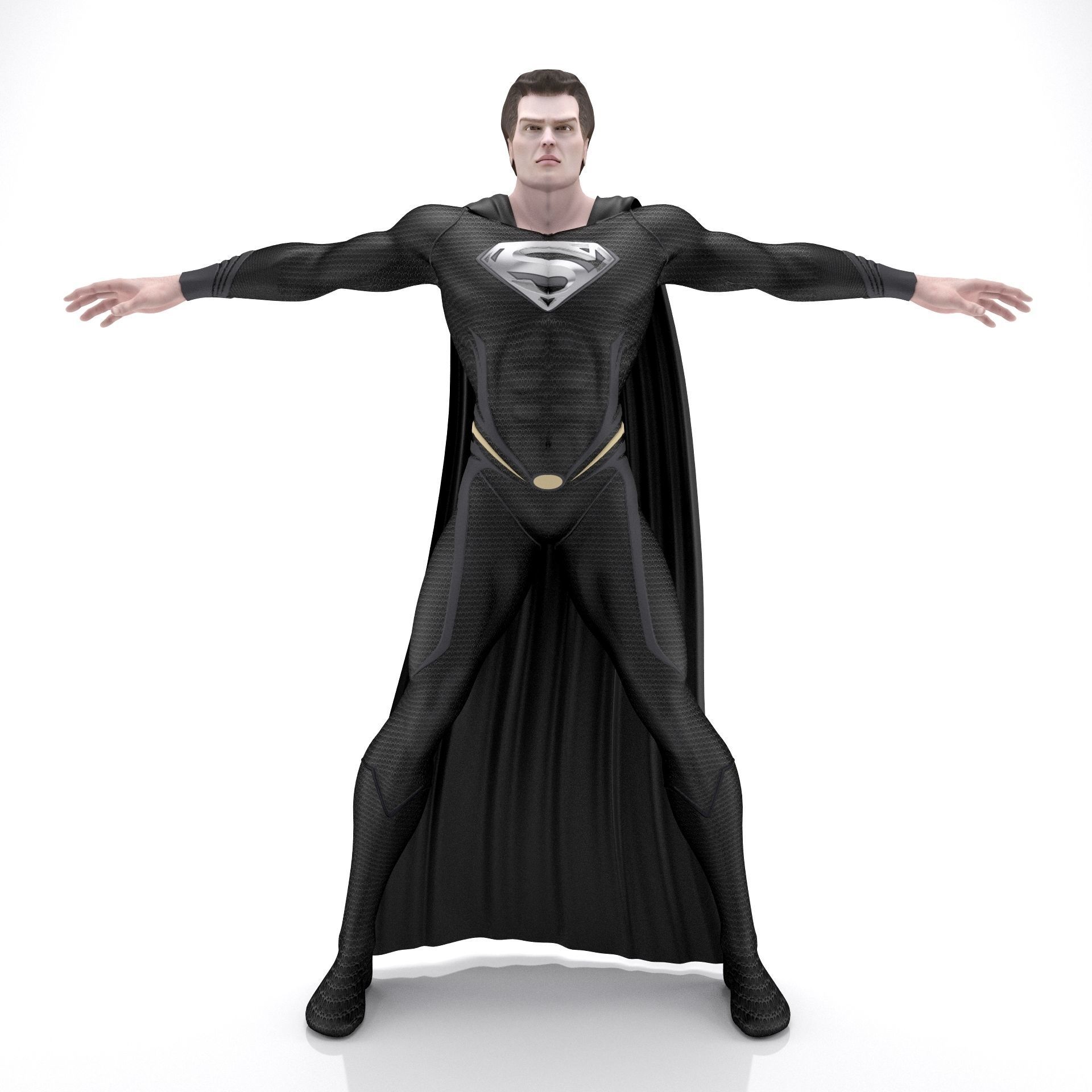 Man Of Steel Superman Dark 3D model_1