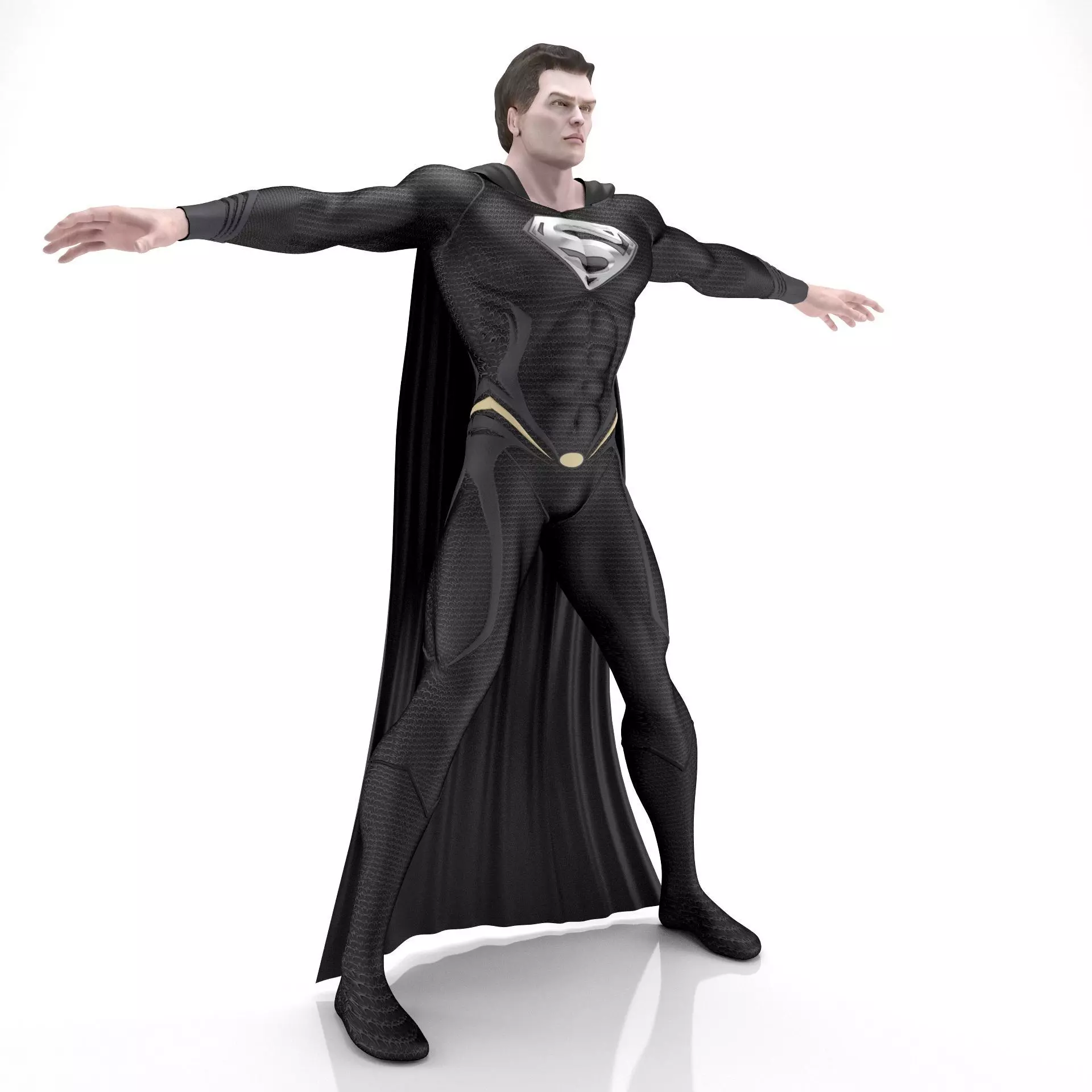 Man Of Steel Superman Dark 3D model_0