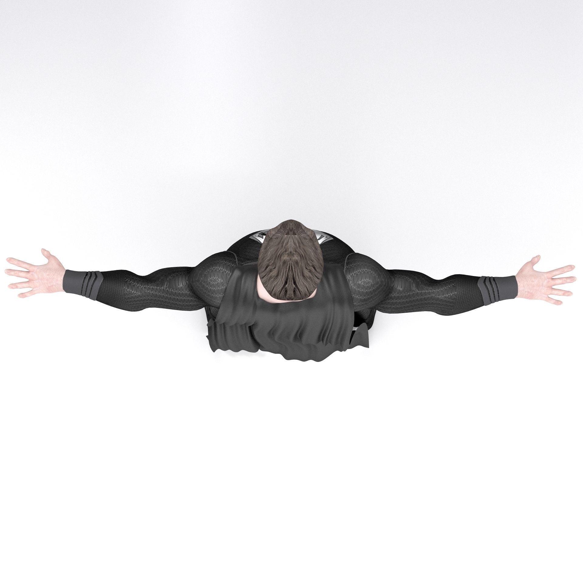 Man Of Steel Superman Dark 3D model_9