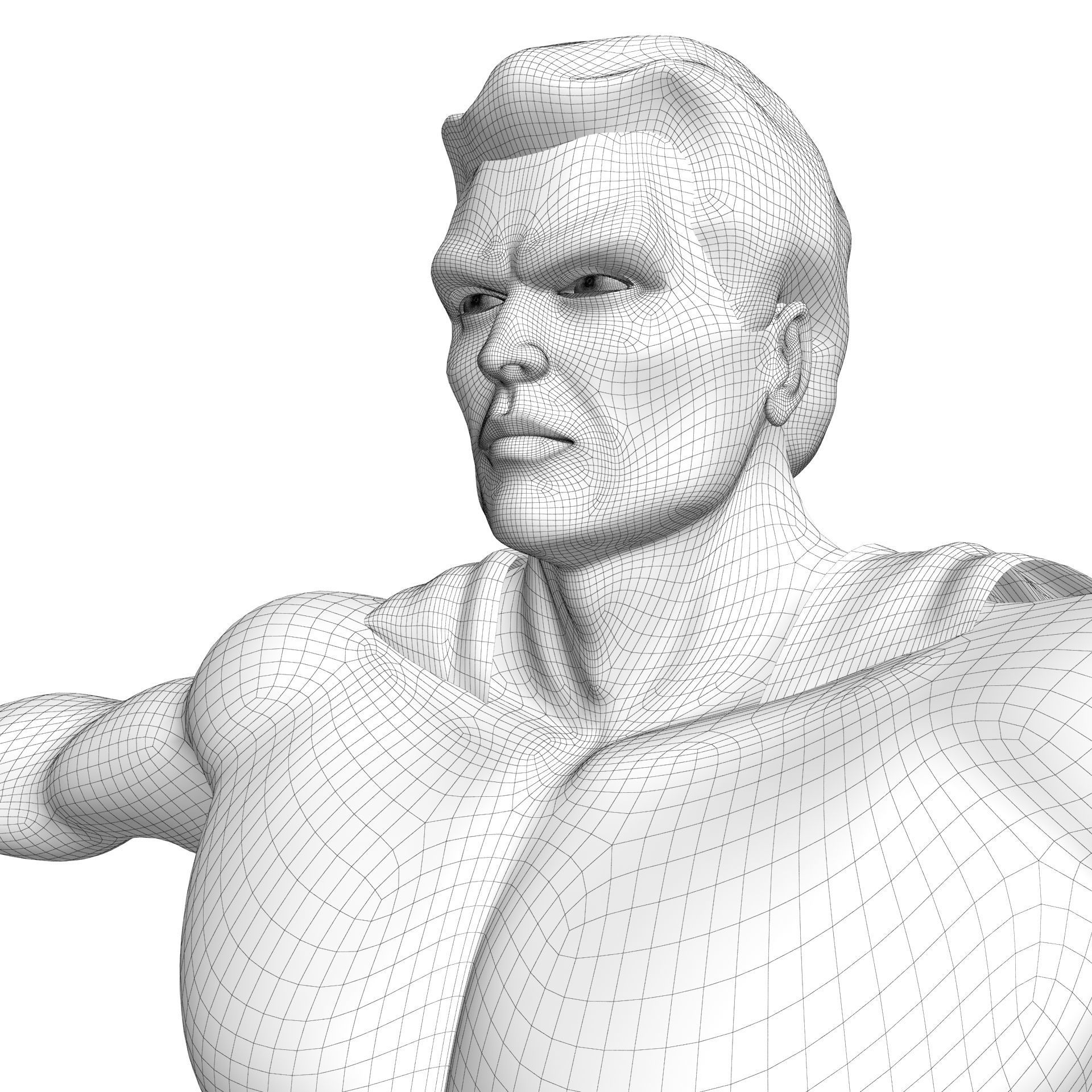 Man Of Steel Superman Dark 3D model_29