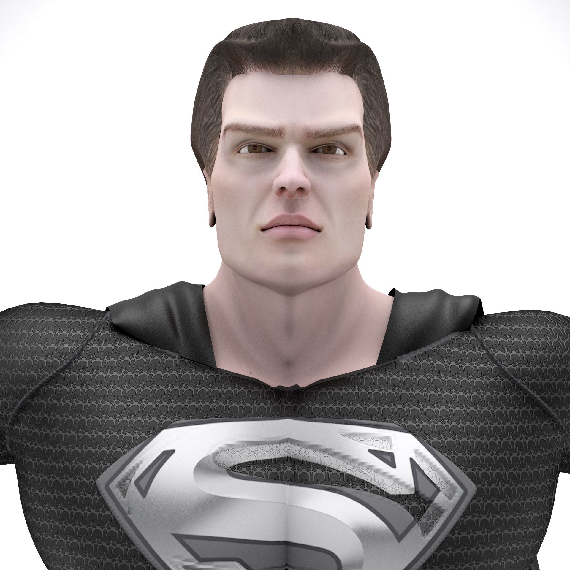 Man Of Steel Superman Dark 3D model_10