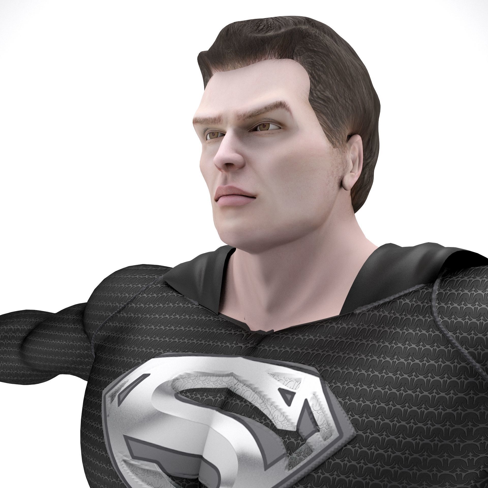 Man Of Steel Superman Dark 3D model_12