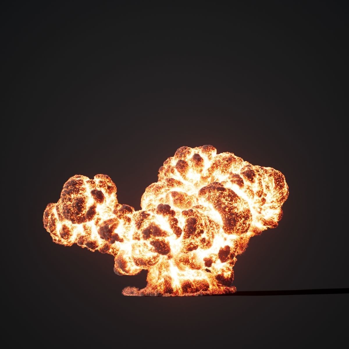 Animated Gasoline Explosion 1 3D model_7