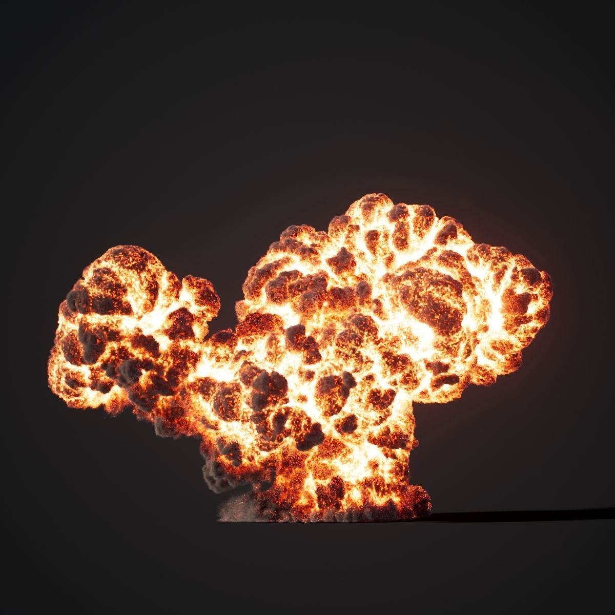 Animated Gasoline Explosion 1 3D model_8