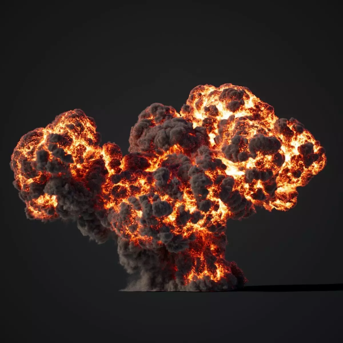 Animated Gasoline Explosion 1 3D model_0