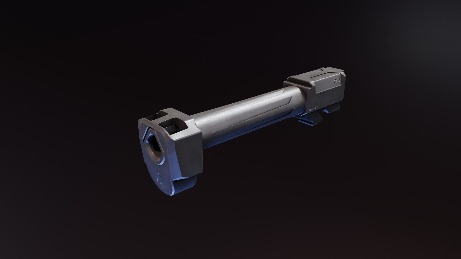 Afterburner and Ramjet G19gen4 Low-poly 3D model_2