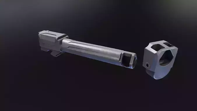 Afterburner and Ramjet G19gen4 Low-poly 3D model