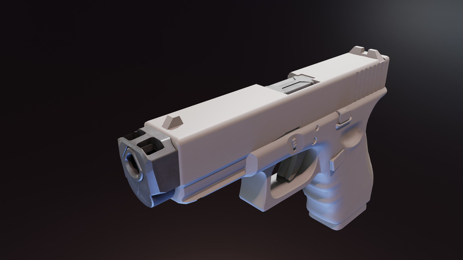 Afterburner and Ramjet G19gen4 Low-poly 3D model_5