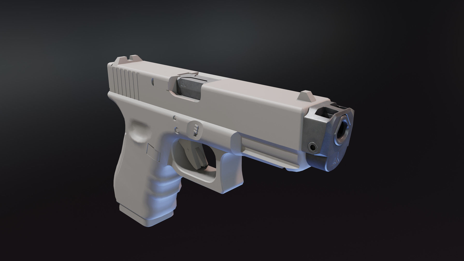 Afterburner and Ramjet G19gen4 Low-poly 3D model_4