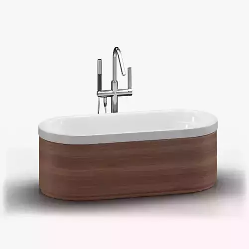 Kohler Lovee Freestanding Bathtub With Mixer