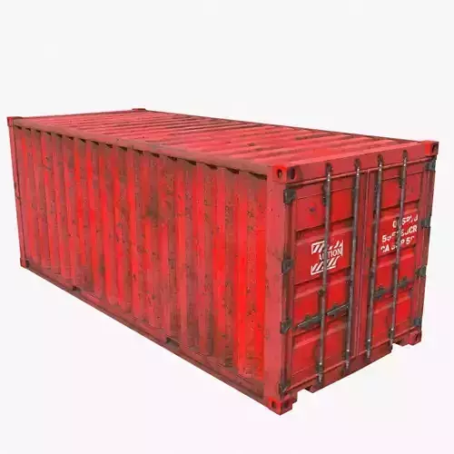 Rusty shipping containers