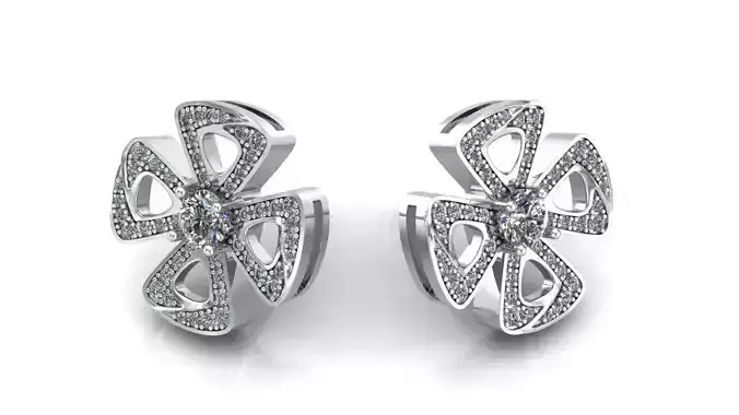 clover flower earrings