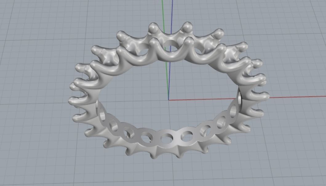 wedding ring 3D print model_8
