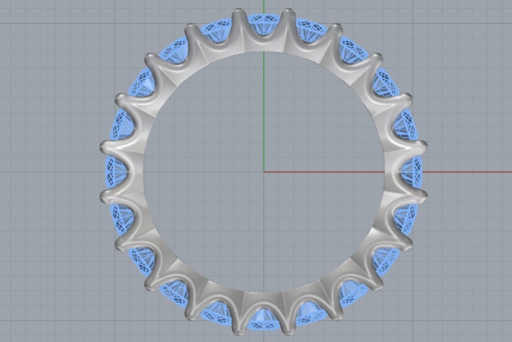 wedding ring 3D print model_12