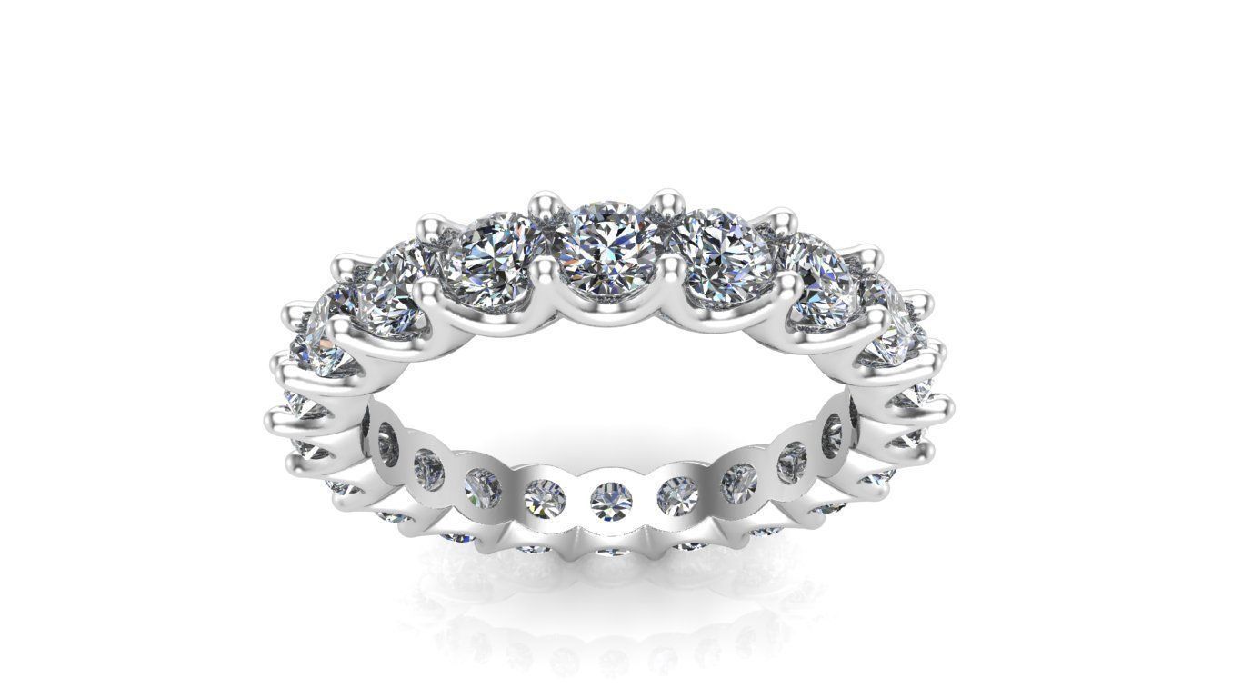 wedding ring 3D print model_3