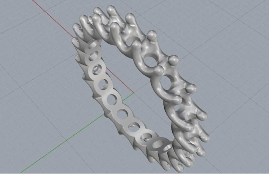 wedding ring 3D print model_10