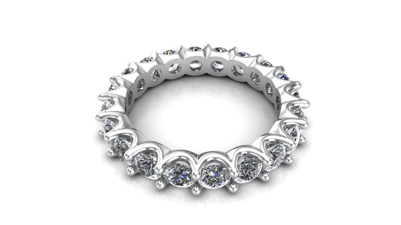 wedding ring 3D print model_5