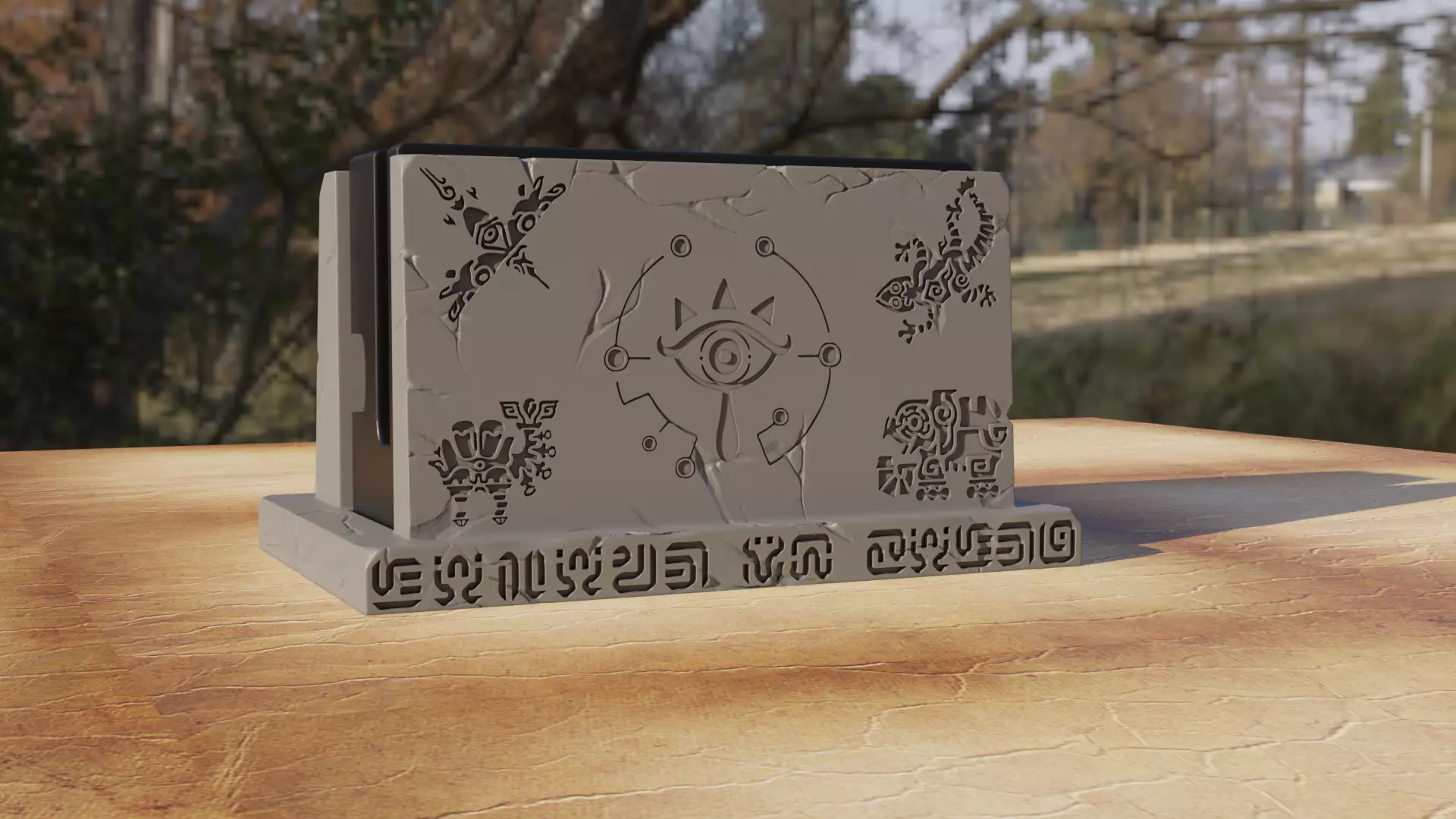 NINTENDO SWITCH DOCK HOLDER ZELDA DIVINE BEASTS 3D print model_0