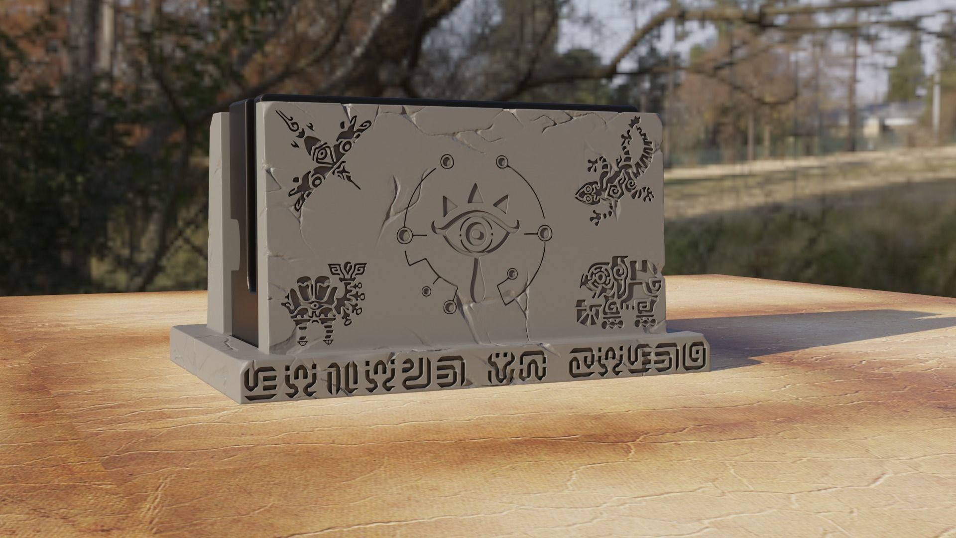 NINTENDO SWITCH DOCK HOLDER ZELDA DIVINE BEASTS 3D print model_1