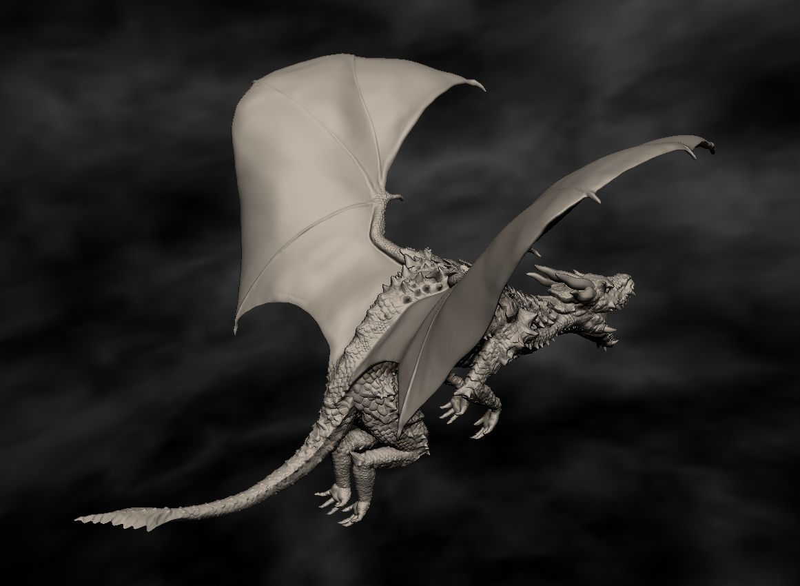 The Dragon  A Fierce and Realistic Model for  3d print 3D print model_2