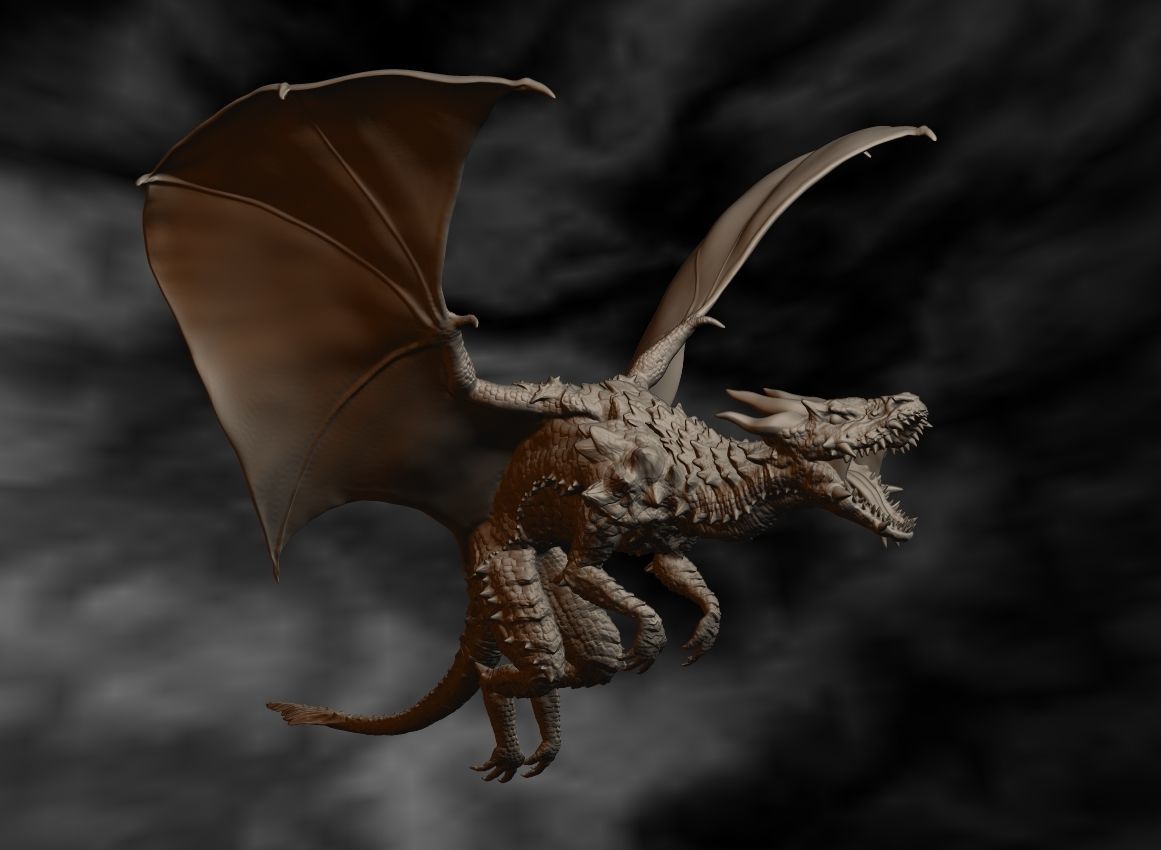 The Dragon  A Fierce and Realistic Model for  3d print 3D print model_3