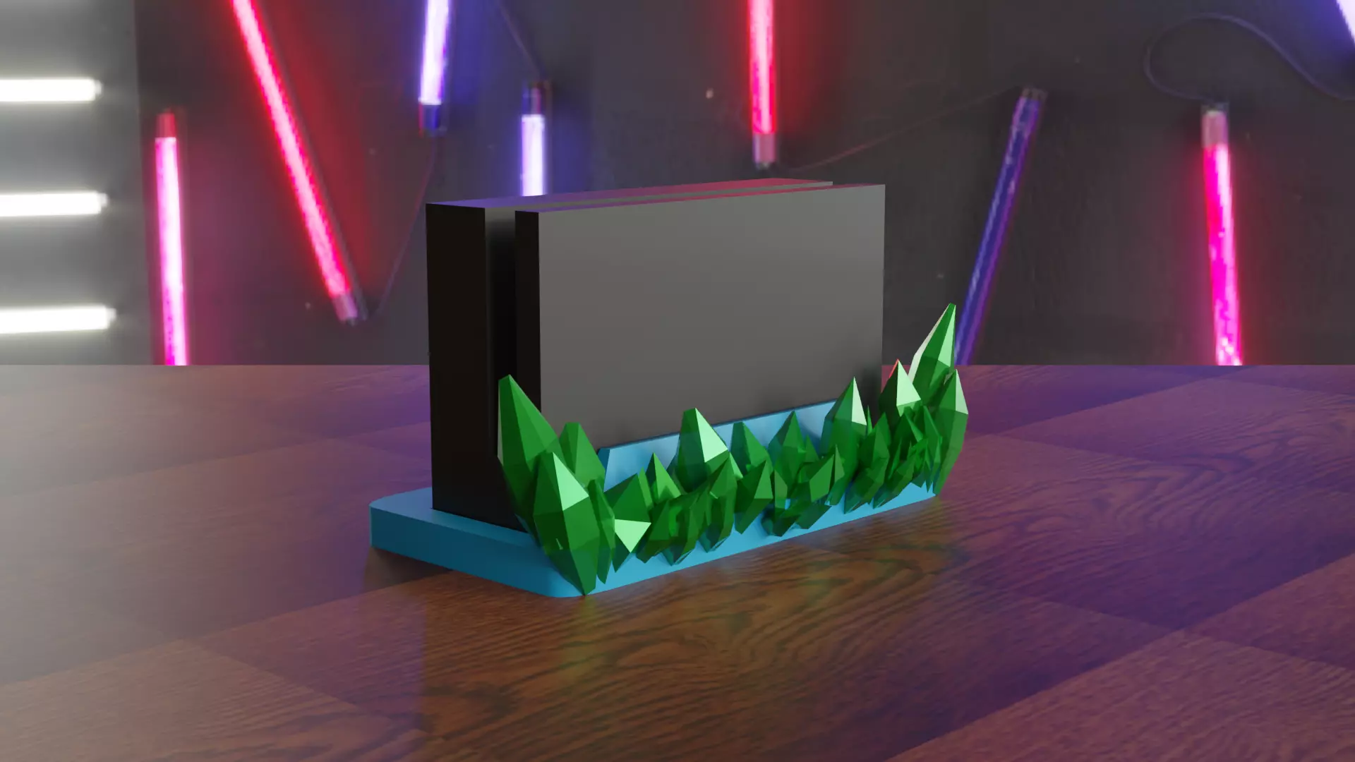 NINTENDO SWITCH DOCK HOLDER CRYSTALS 3D print model