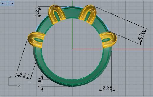Channel Setting Knot Band Ring 2677 3D print model_5