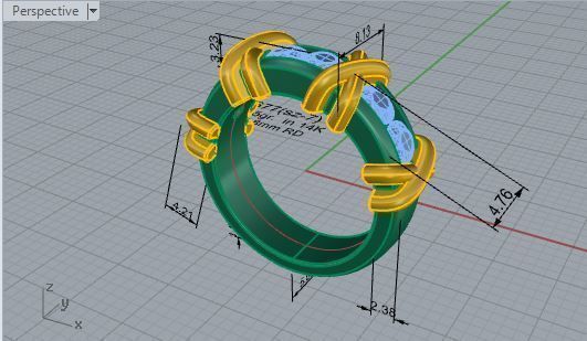 Channel Setting Knot Band Ring 2677 3D print model_7