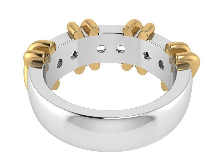 Channel Setting Knot Band Ring 2677 3D print model_3